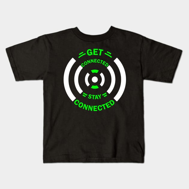 slogan connected typography Kids T-Shirt by SSSD